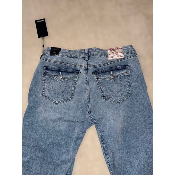 True Religion NWT Joey Mid-Rise Flare Jeans W33 – Vintage Med Wash Denim - Picture 4 of 11